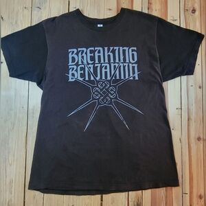 Breaking Benjamin Black 2023 Tour Short-Sleeved Tee